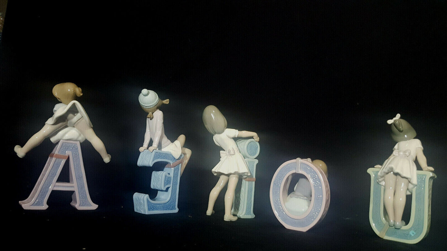 LLADRO ALPHABET GIRLS - ENTIRE SET***RARE***RARE