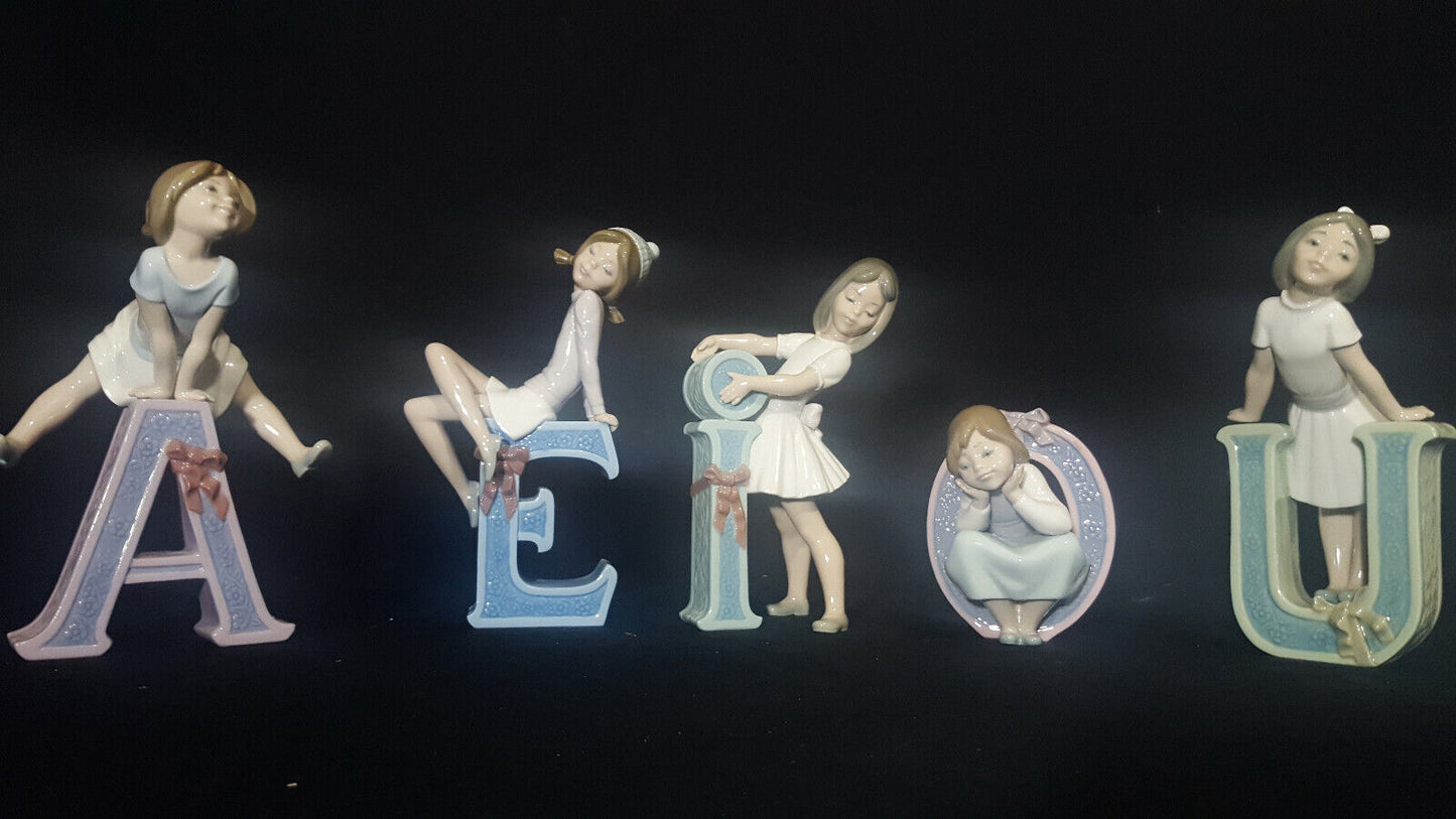 LLADRO ALPHABET GIRLS - ENTIRE SET***RARE***RARE