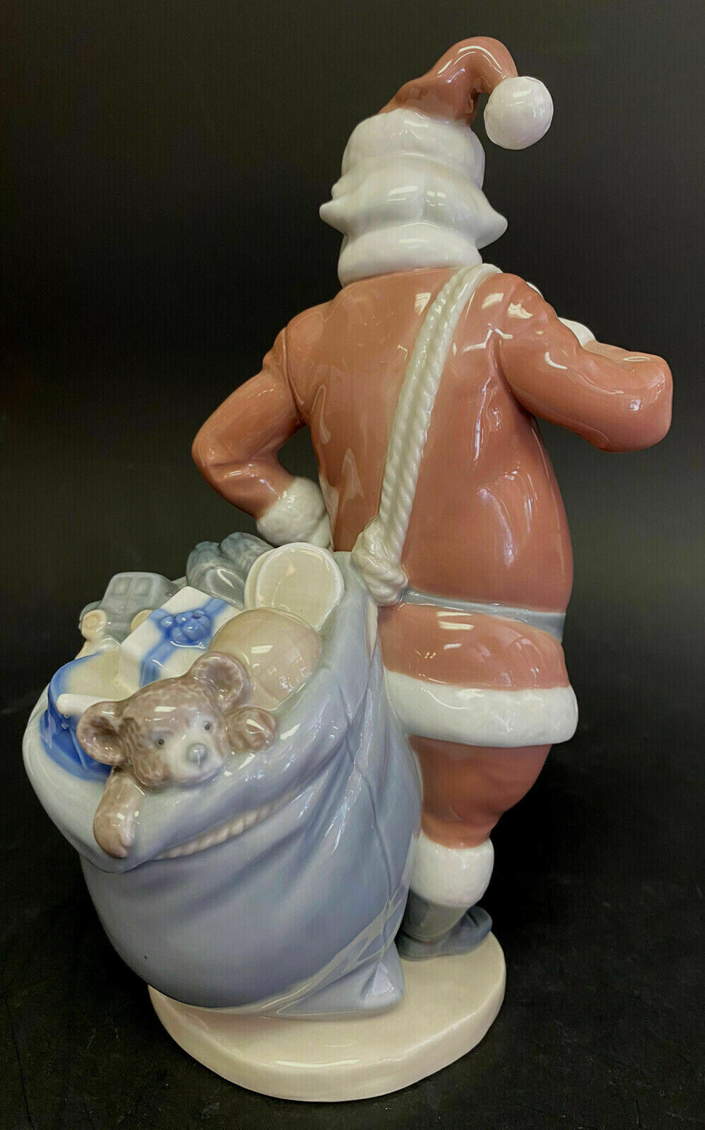 LLADRÓ 2 Rare SANTA CLAUS w/ TOYS/empty Sack 4904 & 4905 *ssued Year 1974-78