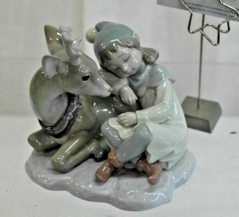 LLADRO SANTA'S HELPER - MINT IN BOX - VERY RARE SOLD OUT!