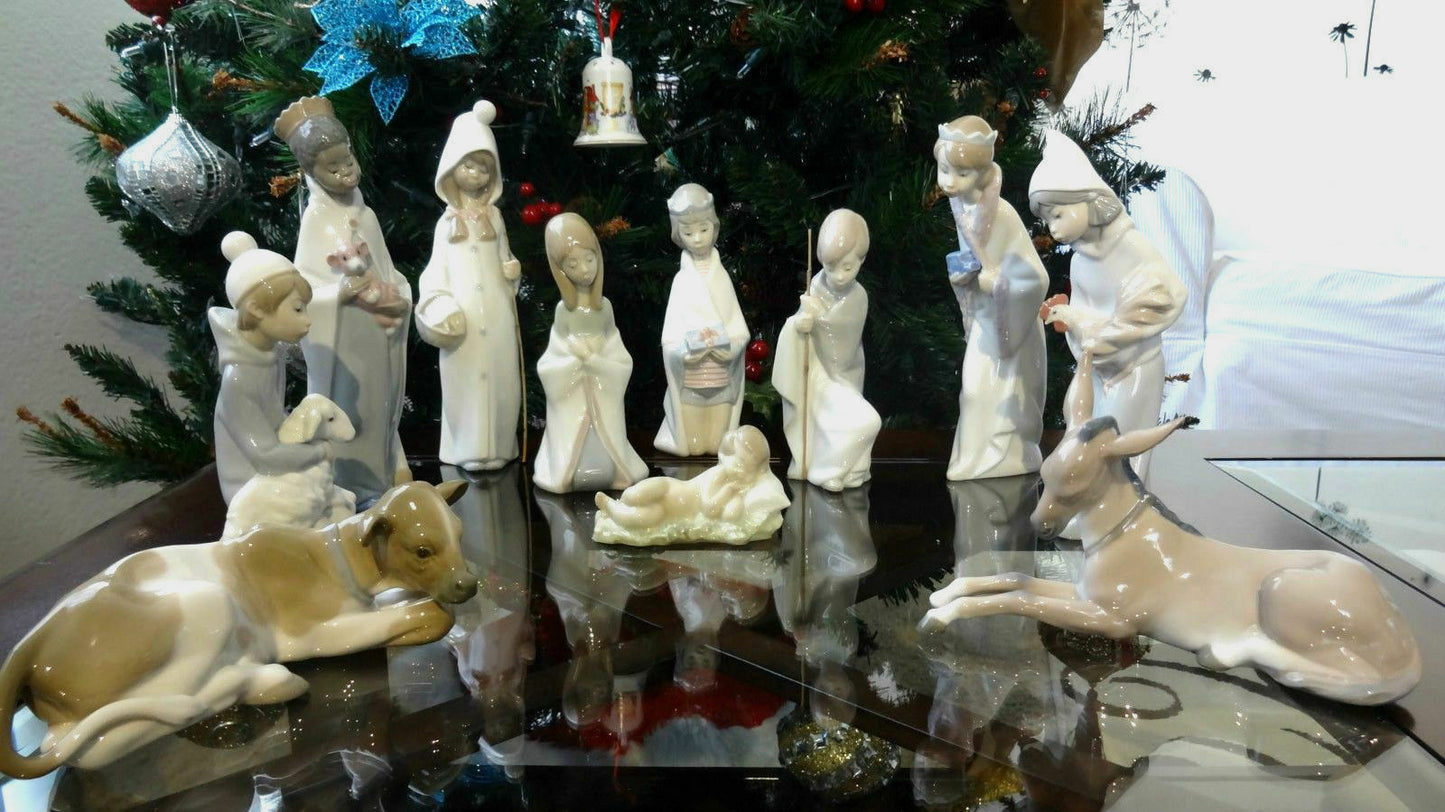 Lladro Children Nativity Set - 11 pieces