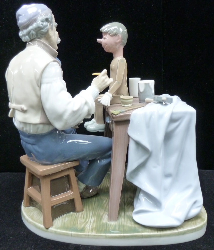 LLADRO RARE "The Puppet Painter & Cat " Porcelain by Lladro Spain 1985