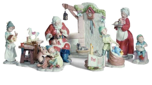 LLADRO**** NIGHT BEFORE CHRISTMAS COLLECTION**** -RARE****SOLDOUT***RETAIL$4500