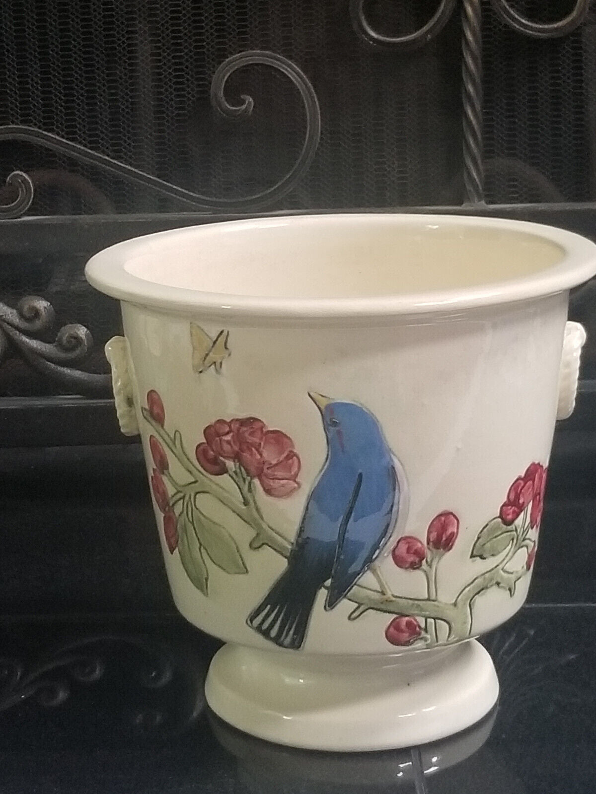 WELLER - EARLY WELLER BIRD PLANTER/VASE Great large planter **8 INCHES TALL -