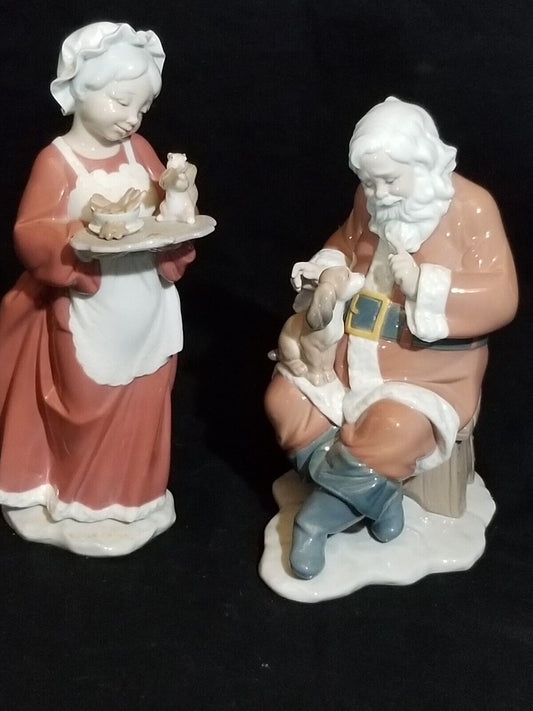 LLADRO MR. AND MRS. CLAUS***