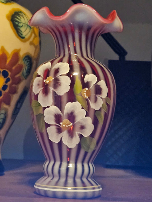 Fenton CRANBERRY VASE ****Stunning***