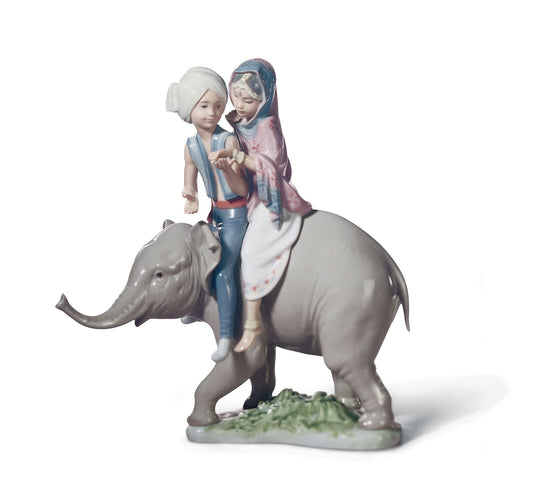 Lladro Hindu Children Figurine 01005352