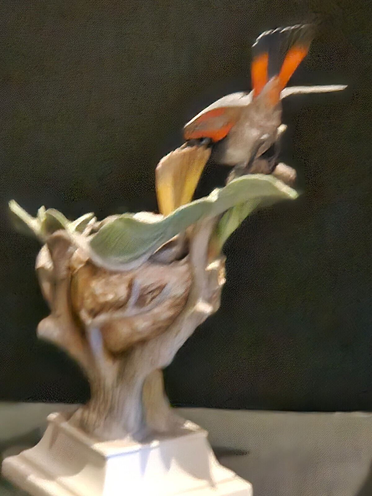 Boehm Porcelain BIRD / FLOWER Sculpture *American Redstars *LIMITED EDITION*