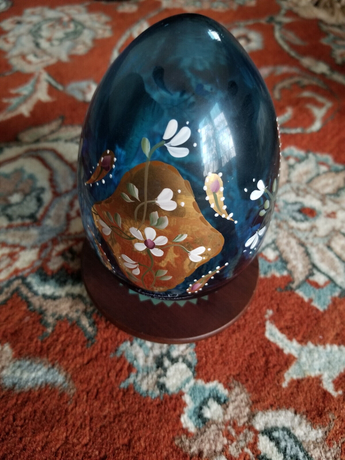 Rare Fenton Glass, 22 K decorations