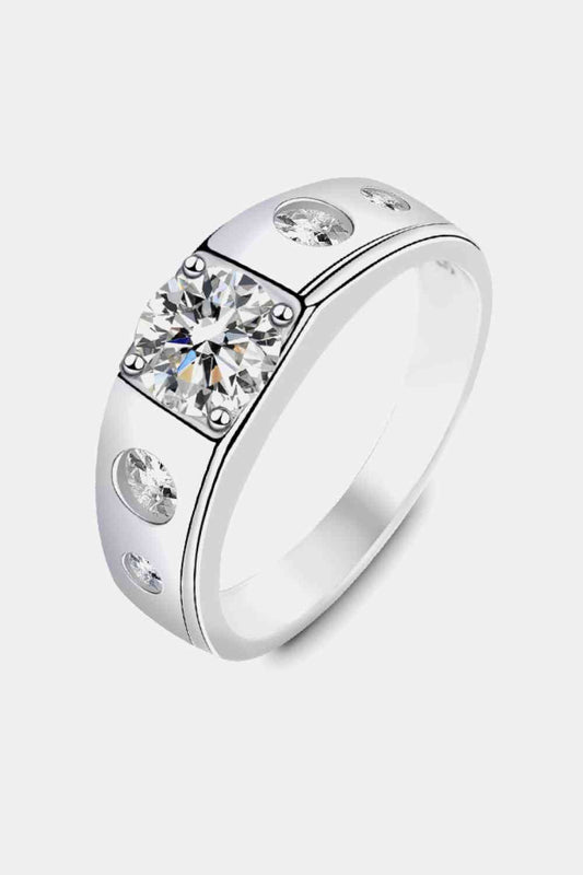 Carat Moissanite 925 Sterling Silver Ring