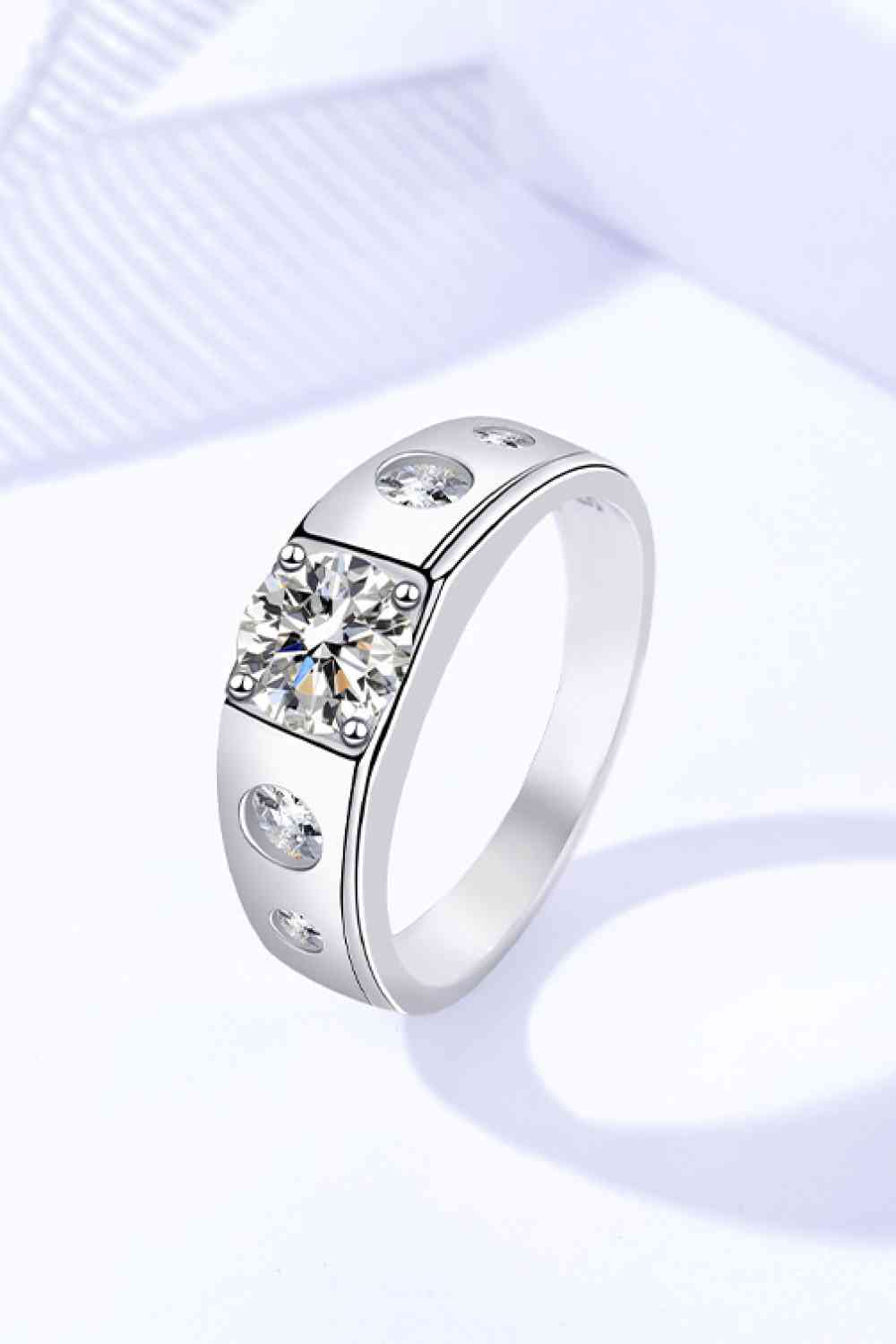 Carat Moissanite 925 Sterling Silver Ring