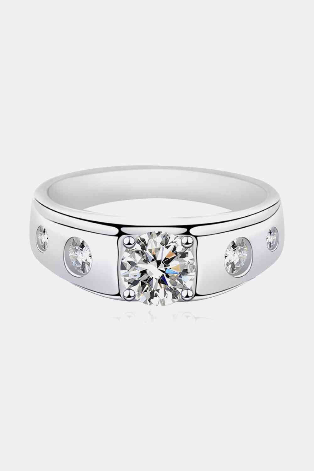 Carat Moissanite 925 Sterling Silver Ring